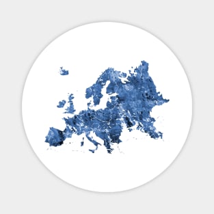 Map of Europe Magnet